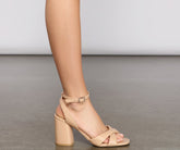 Classic Chic Vibes Block Heels Sai Feel